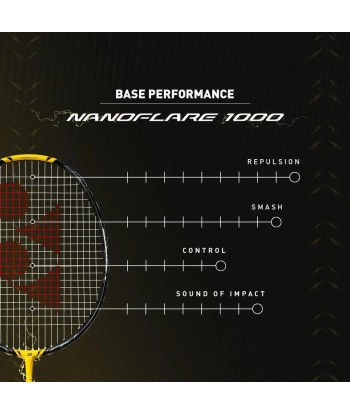 Yonex Nanoflare 1000 Play (Lightning Yellow) Pre-Strung les muscles