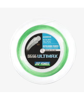 Yonex BG 66 Ultimax 200m Badminton String (Pastel Green) français