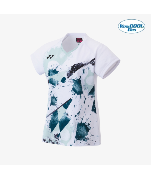 Yonex Women's Crew Neck Tournament Shirt 20771W (White) Livraison rapide