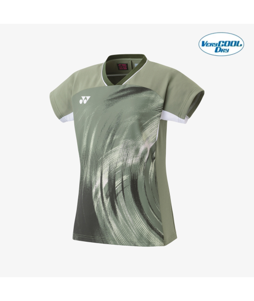 Yonex Women's Crew Neck Tournament Shirt 20769LOL (Light Olive) de technologie