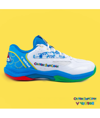 Victor x Crayon Shin Chan Badminton Shoes A39CS AF (White/Blue) livraison et retour toujours gratuits