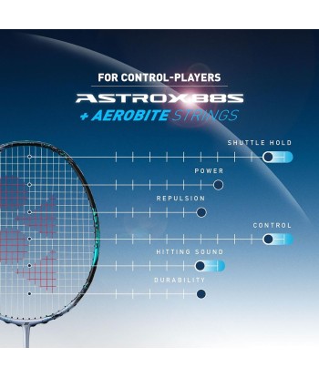 Yonex Astrox 88 S Game (Silver/Black) Pre-Strung 2024 Amélioration de cerveau avec