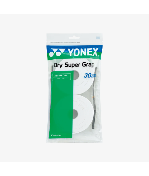 Yonex AC149 Dry Super Grap 30pk (White) s'inspire de l'anatomie humaine