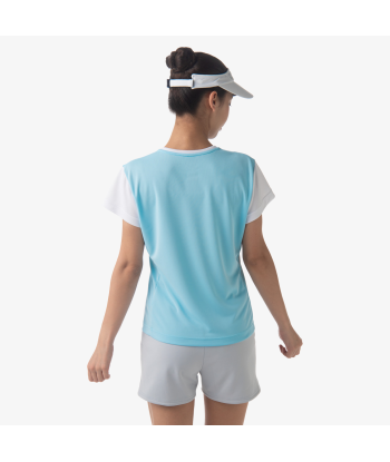 Yonex Women's Crew Neck Tournament Shirts 20738 (Aqua Blue) de France