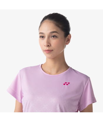 Yonex Women's Crew Neck Tournament Shirts 20738 (Mist Pink) Comparez et commandez 