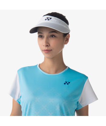 Yonex Women's Crew Neck Tournament Shirts 20738 (Aqua Blue) de France