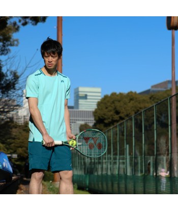 Yonex Men's Crew Neck Shirts 10559 (Cyan) en stock