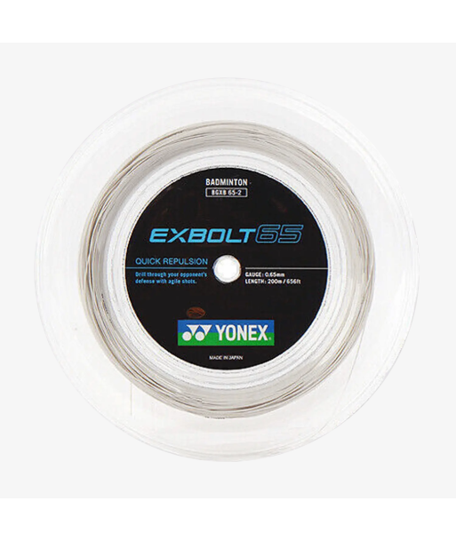 Yonex Exbolt 65 200m Badminton String (White) 2024