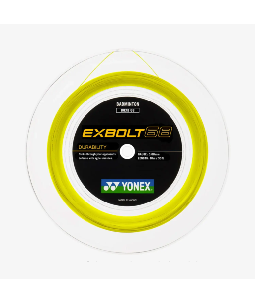 Yonex Exbolt 68 200m Badminton String (Yellow) du meilleur 