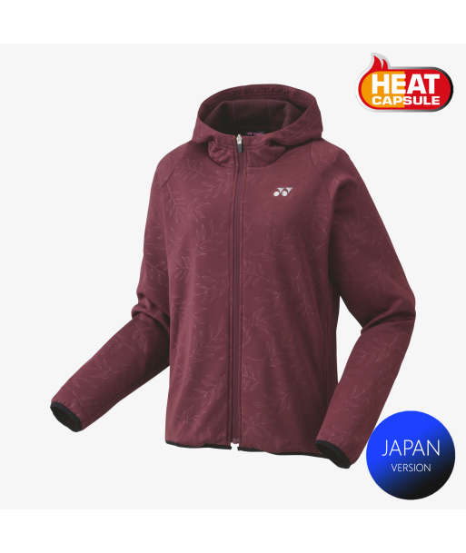 Yonex Women's Knitted Warm-Up Hoodie 58112 (Dark Wine) de France