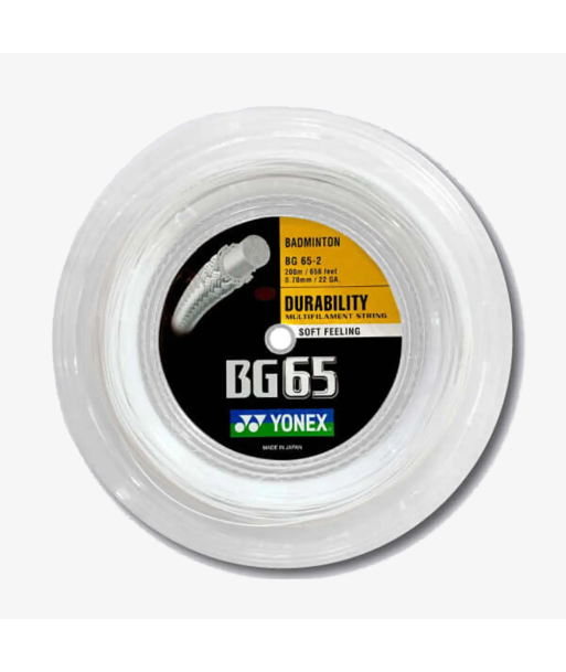 Yonex BG 65 200m Badminton String (White) Les magasins à Paris et en Île-de-France