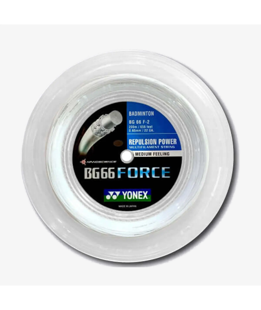 Yonex BG 66 Force 200m Badminton String (White) vente chaude votre 