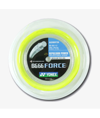 Yonex BG 66 Force 200m Badminton String (Yellow) Paris Déstockage Promo