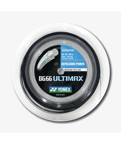 Yonex BG 66 Ultimax 200m Badminton String (Black) en ligne des produits 