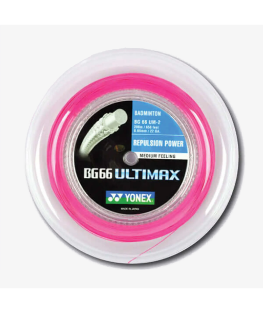 Yonex BG 66 Ultimax 200m Badminton String (Neon Pink) vente chaude votre 