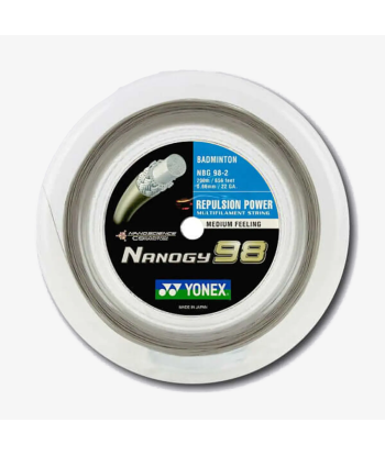 Yonex Nanogy 98 200m Badminton String (Silver Grey) le concept de la Pate a emporter 