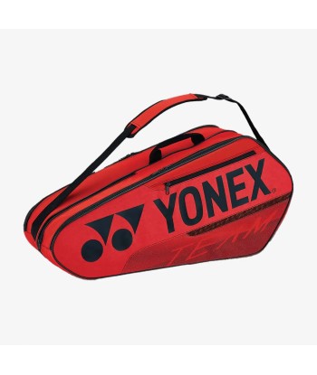 Yonex 42126 (Red) 6pk Team Badminton Tennis Racket Bag à prix réduit toute l'année