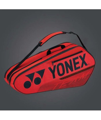 Yonex 42126 (Red) 6pk Team Badminton Tennis Racket Bag à prix réduit toute l'année