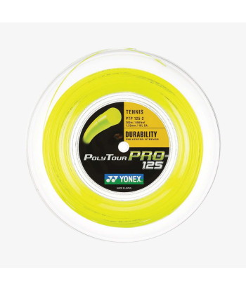 Yonex Polytour Pro 125 / 16L 200m Tennis String Reel (Flash Yellow) en ligne des produits 