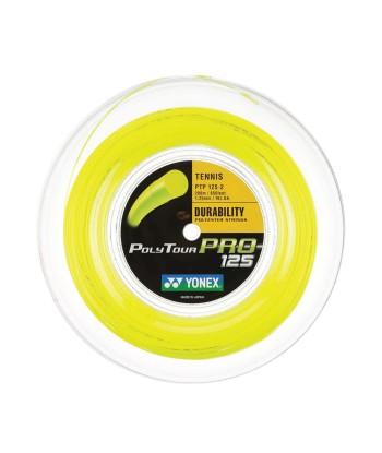 Yonex Polytour Pro 115 / 18 200m Tennis String Reel (Yellow) rembourrage situé sous