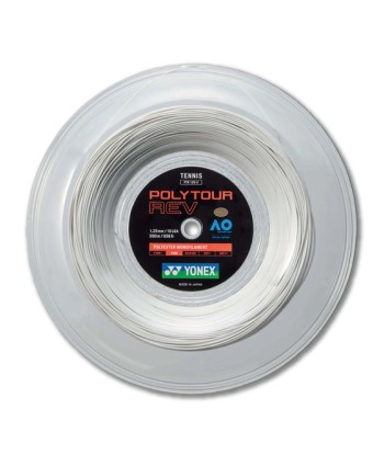 Yonex Polytour Rev 125 / 16L 200m Tennis String Reel (White) paiement sécurisé