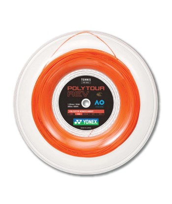 Yonex Polytour Rev 130 / 16 200m Tennis String Reel (Bright Orange) 2023