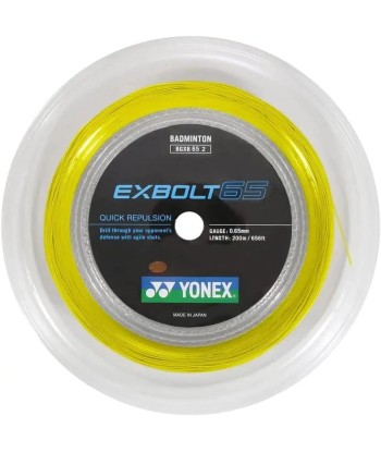 Yonex Exbolt 65 200m Badminton String (Yellow) est présent 