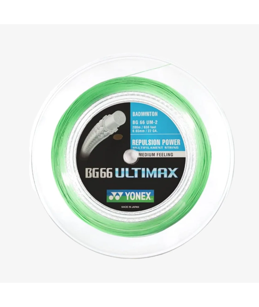 Yonex BG 66 Ultimax 200m Badminton String (Pastel Green) Par le système avancé 