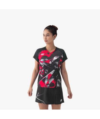 Yonex Women's Crew Neck Tournament Shirt 20771BK (Black) pas cher