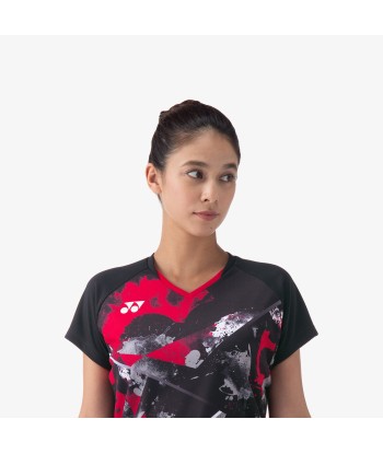 Yonex Women's Crew Neck Tournament Shirt 20771BK (Black) pas cher