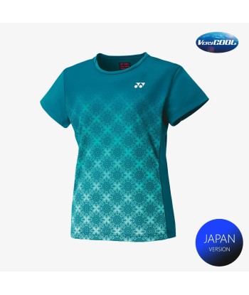 Yonex Women's Crew Neck Tournament Shirts 20738 (Teal Blue) en ligne