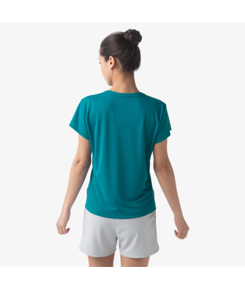 Yonex Women's Crew Neck Tournament Shirts 20738 (Teal Blue) en ligne