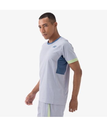 Yonex Men's Crew Neck Shirt 10563 (Mist Blue) à prix réduit toute l'année